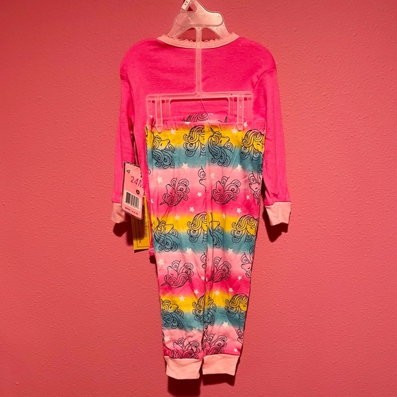 NWT Mon Petit 2-piece unicorn Pjs - Picture 2 of 4